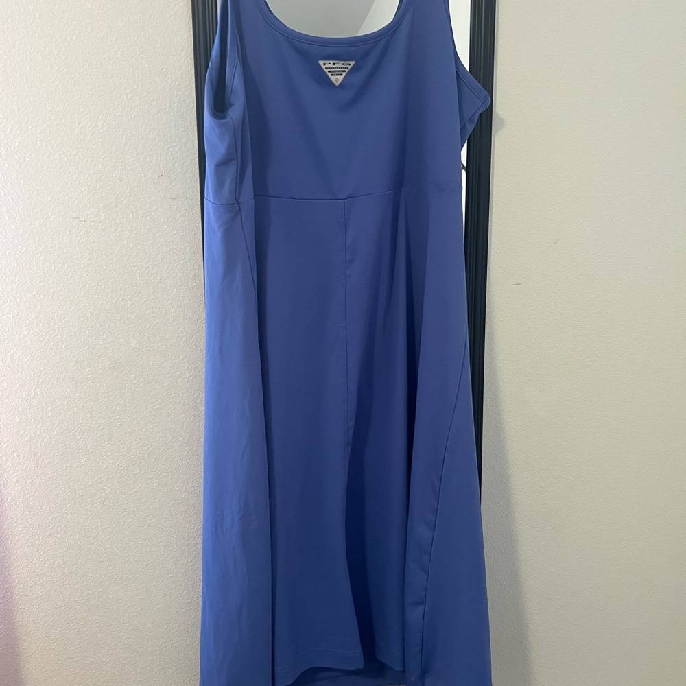 Elegant Blue Sleeveless Dress